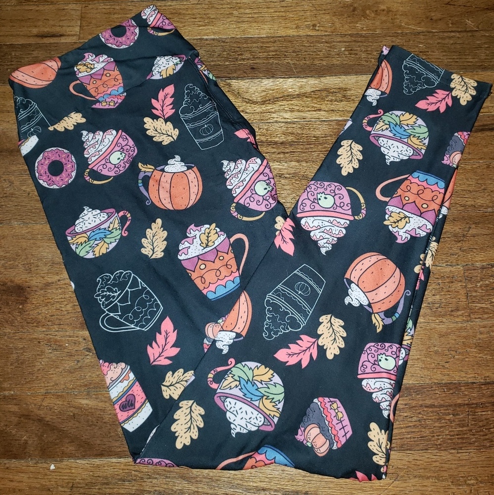 Latte pumpkin fall Leggings